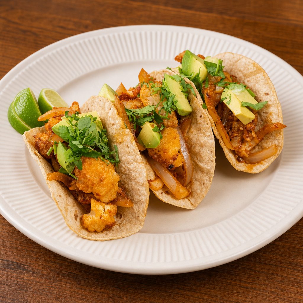 Chipotle Cauliflower Tacos.