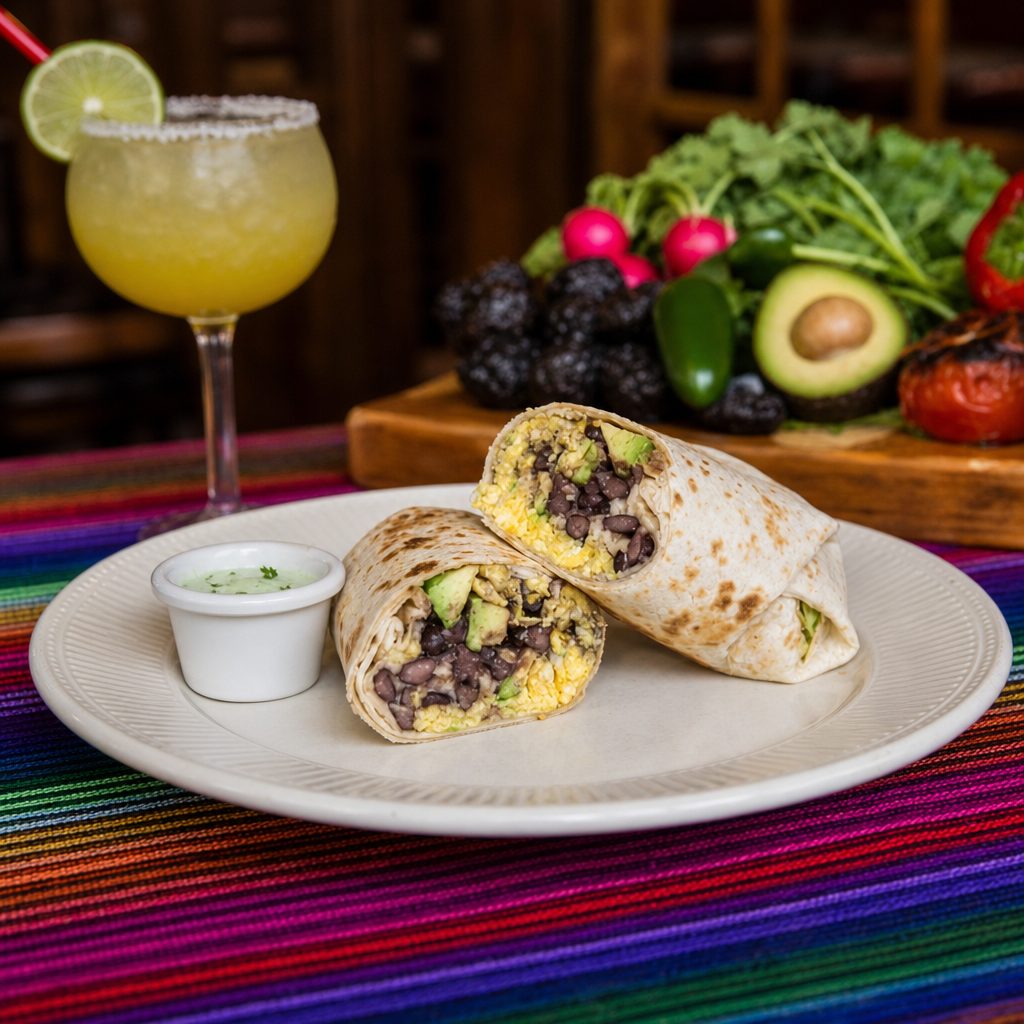 Black Bean Breakfast Wrap.