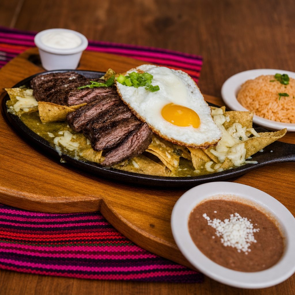 Carne Asada Chilaquiles.
