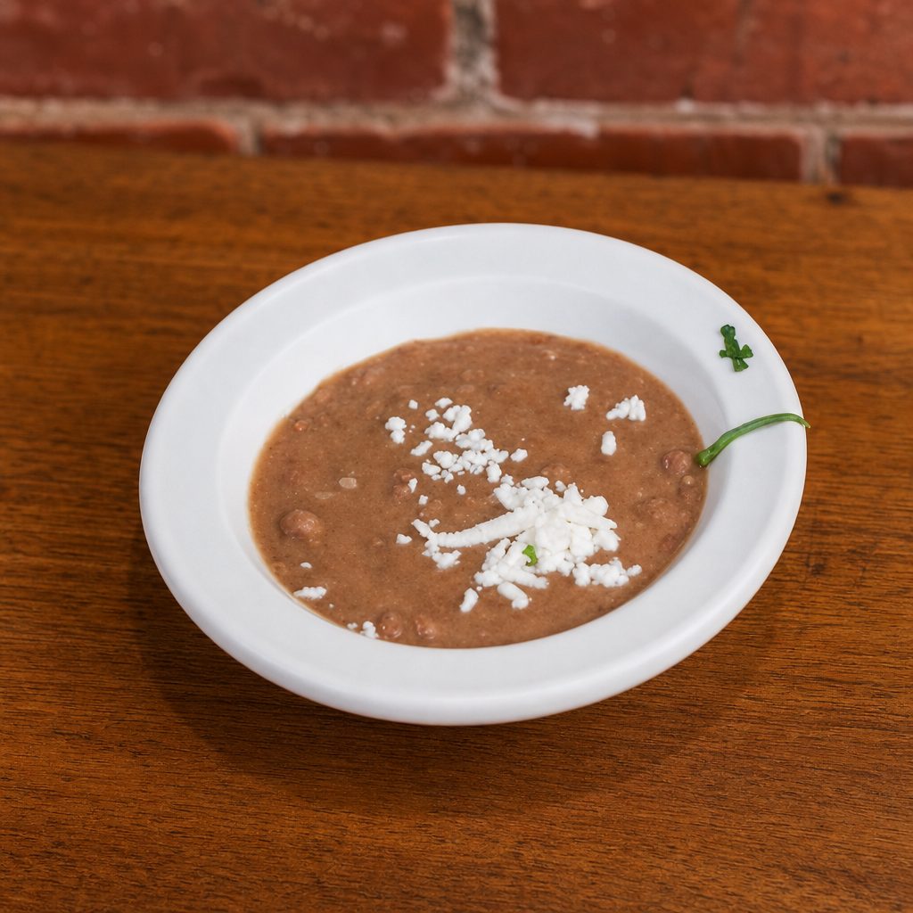 Re-fried Beans.