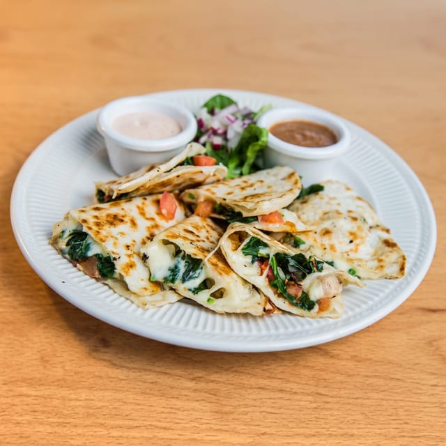 Spinach Quesadillas.