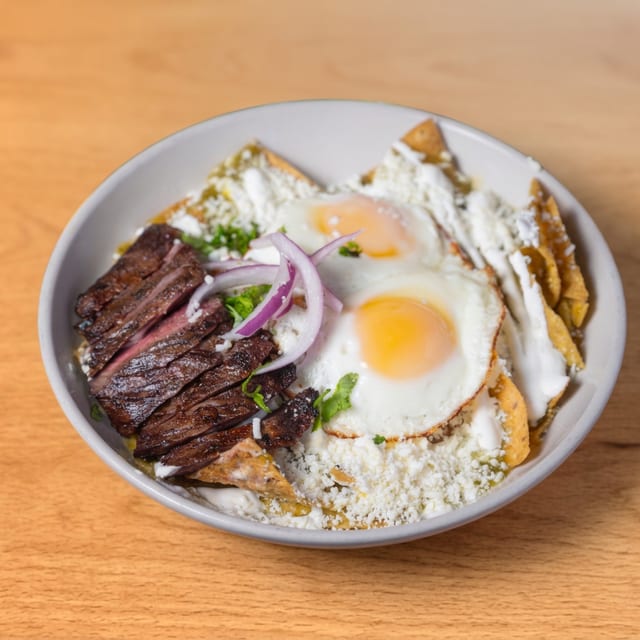 Carne Asada Chilaquiles.
